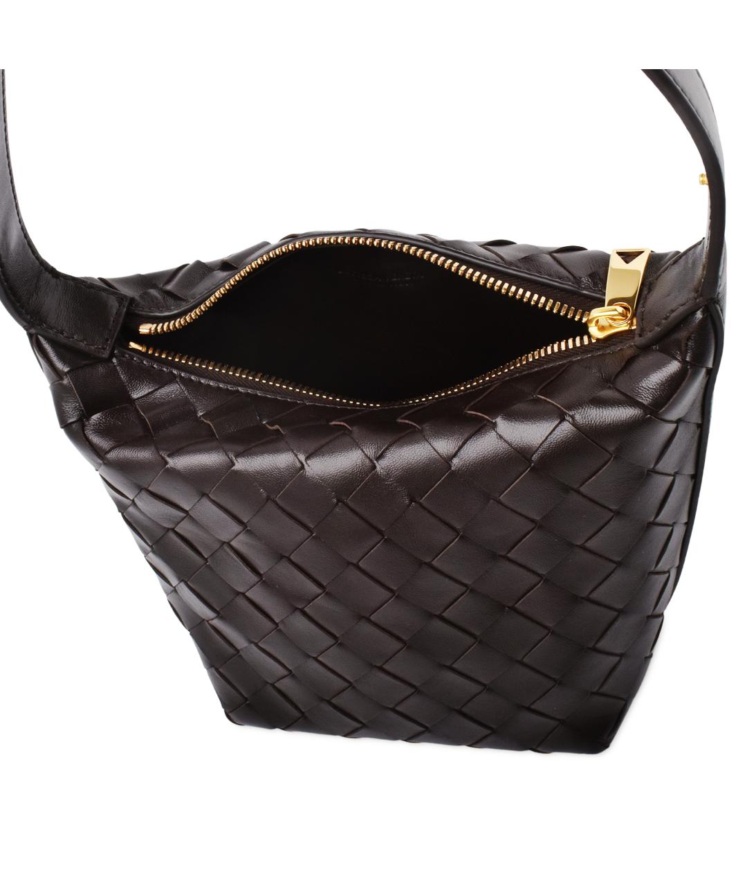 BOTTEGA VENETA Антрацитовая сумка через плечо, фото 3