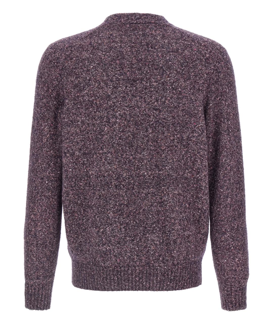 BRUNELLO CUCINELLI Фиолетовый кашемировый кардиган, фото 2