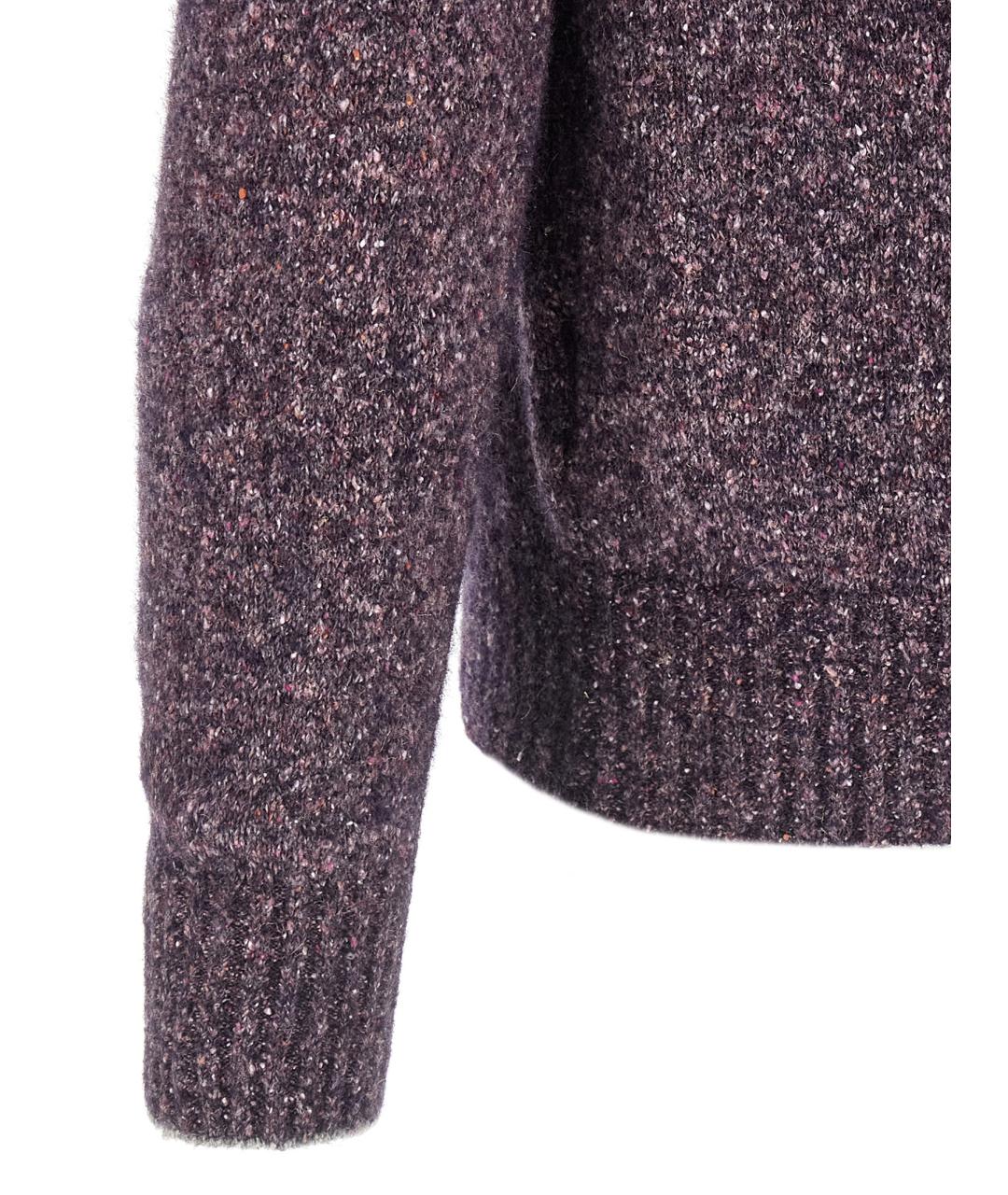 BRUNELLO CUCINELLI Фиолетовый кашемировый кардиган, фото 3