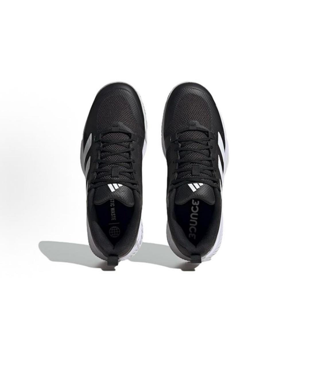 ADIDAS Черные текстильные низкие кроссовки / кеды, фото 5