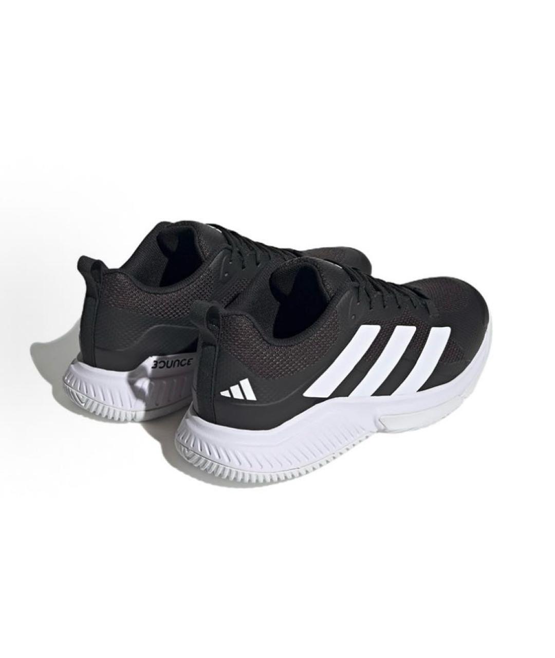 ADIDAS Черные текстильные низкие кроссовки / кеды, фото 4