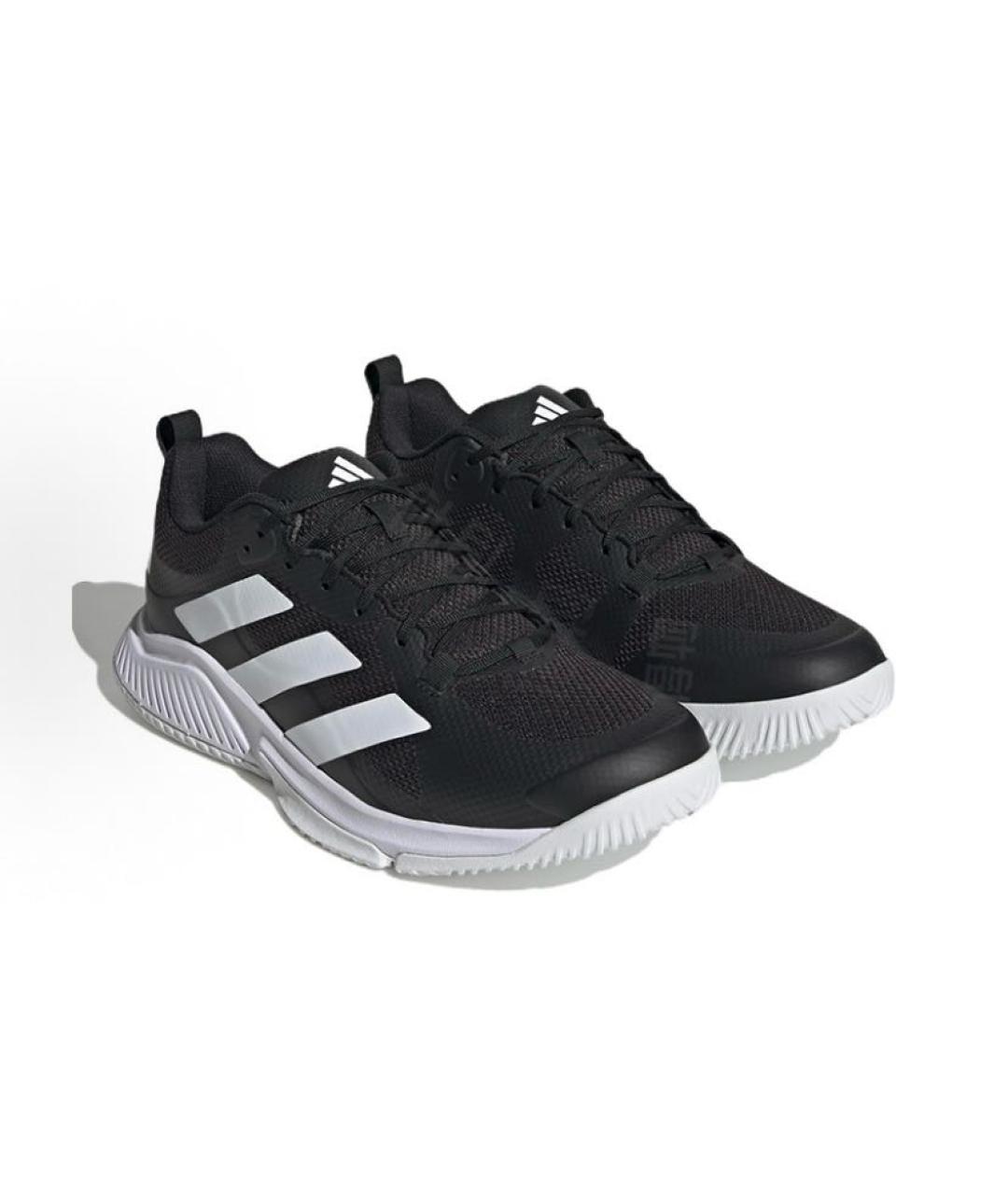 ADIDAS Черные текстильные низкие кроссовки / кеды, фото 3