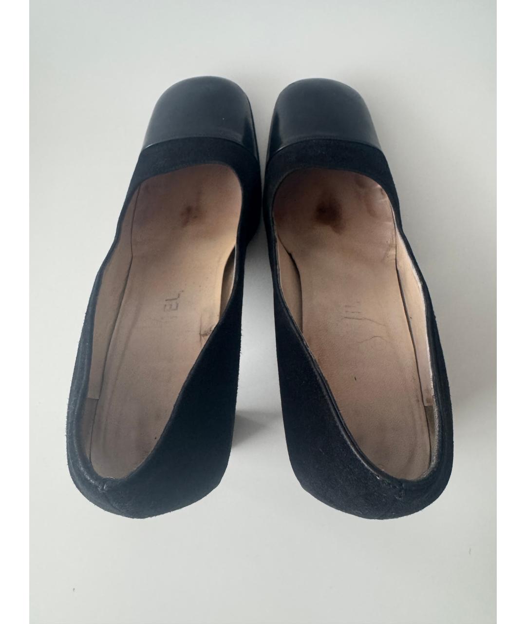 CHANEL Черные кожаные туфли, фото 3