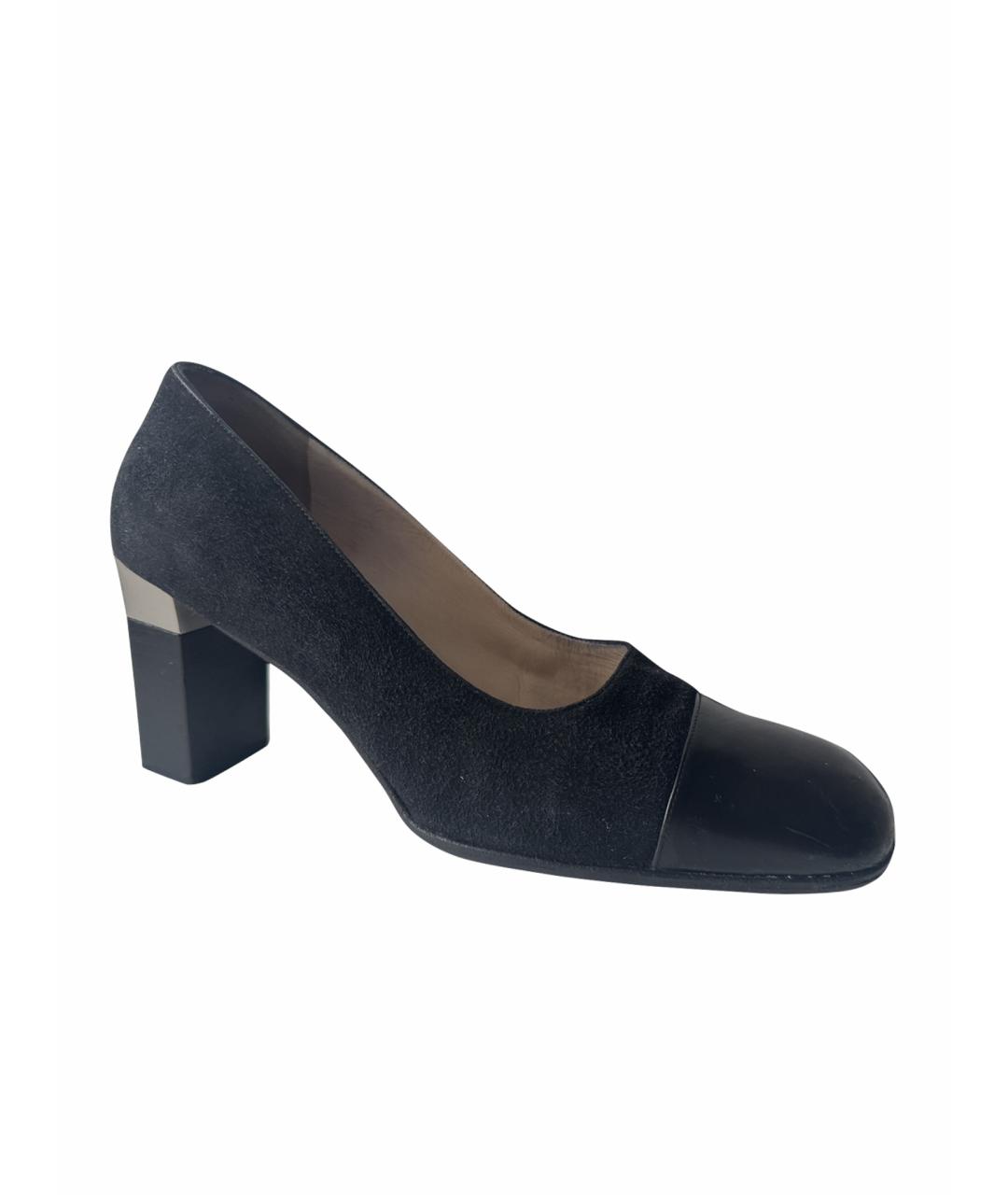 CHANEL Черные кожаные туфли, фото 1