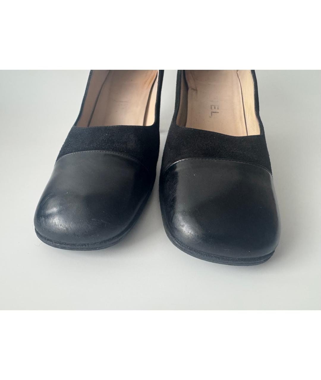 CHANEL Черные кожаные туфли, фото 9