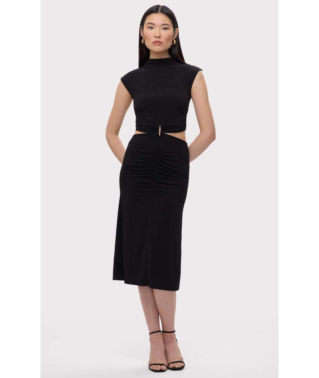 HERVE LEGER Черное коктейльное платье, фото 4