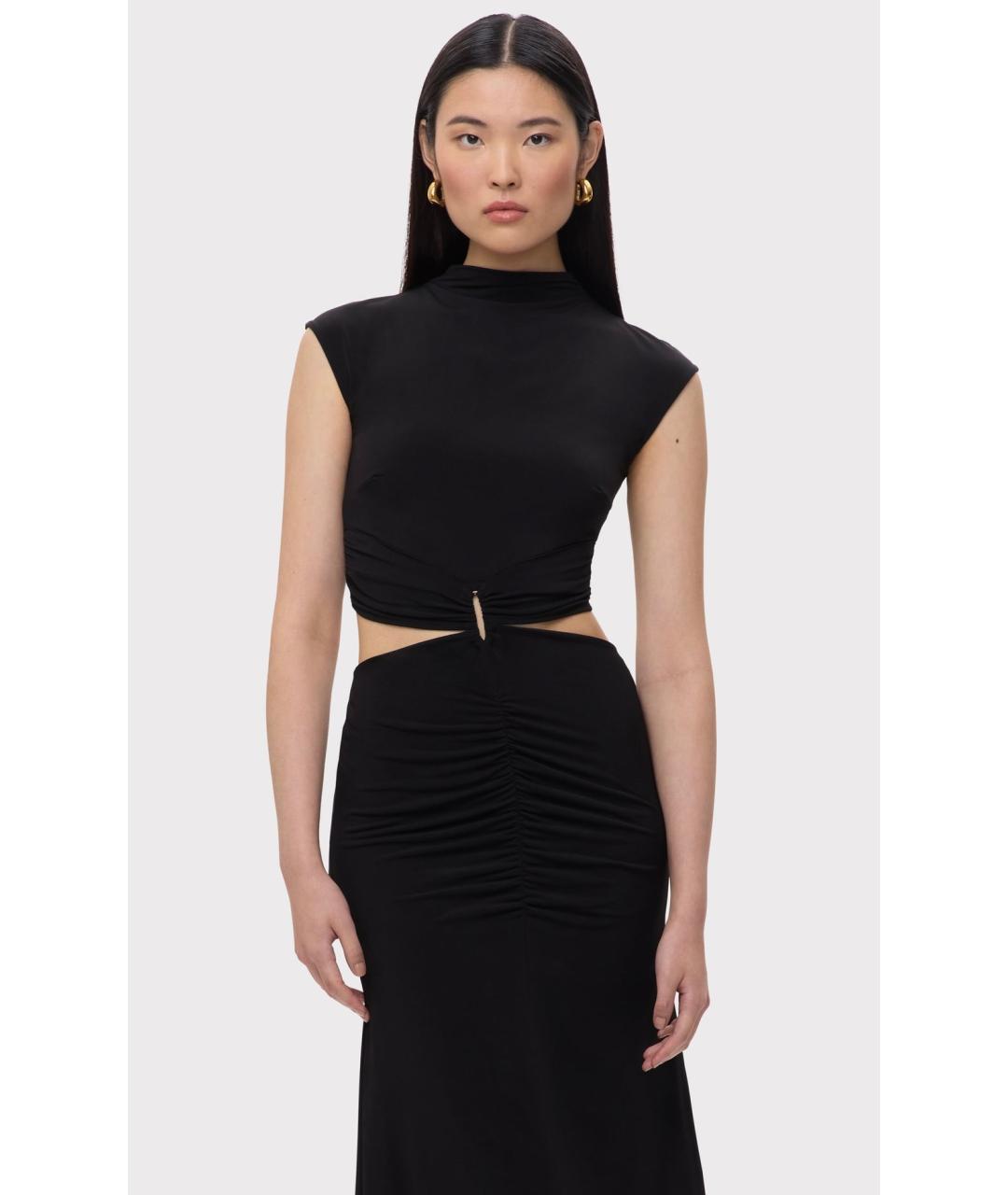 HERVE LEGER Черное коктейльное платье, фото 5