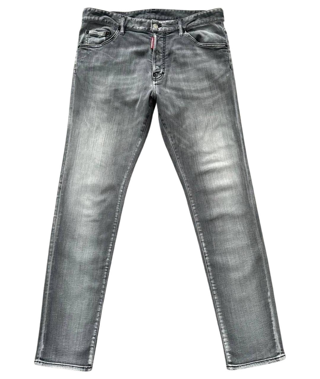 DSQUARED2 Серые хлопковые джинсы скинни, фото 1