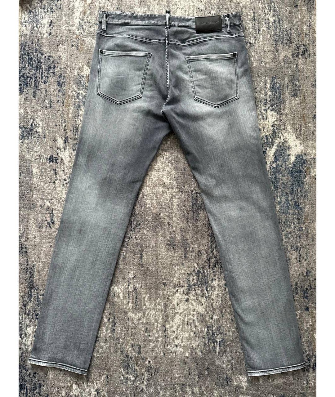 DSQUARED2 Серые хлопковые джинсы скинни, фото 2