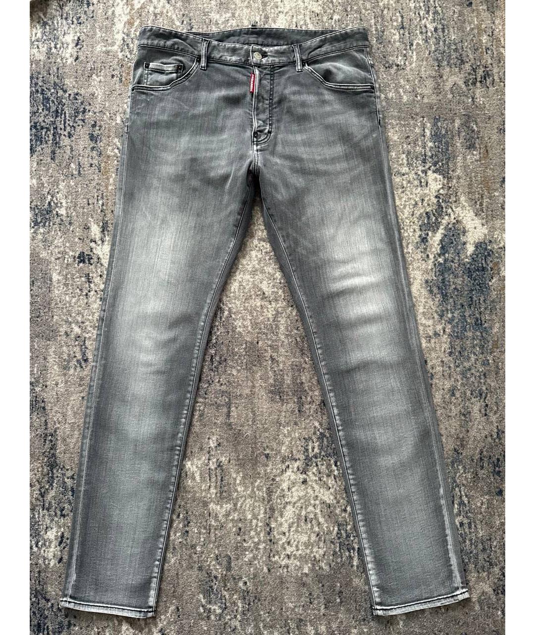 DSQUARED2 Серые хлопковые джинсы скинни, фото 7