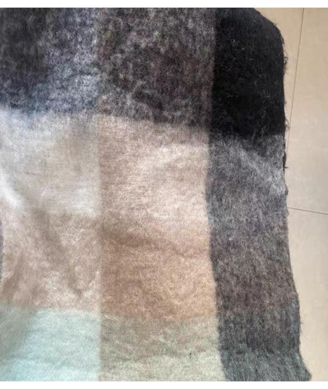 ACNE STUDIOS Черный шерстяной шарф, фото 3