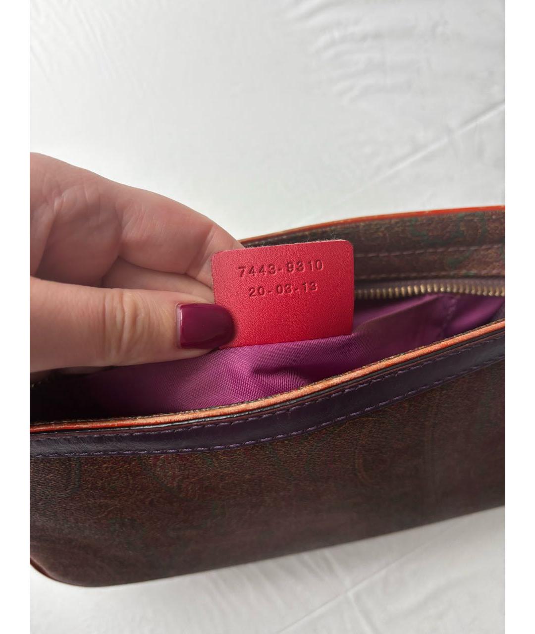 ETRO Мульти жаккардовая сумка с короткими ручками, фото 6