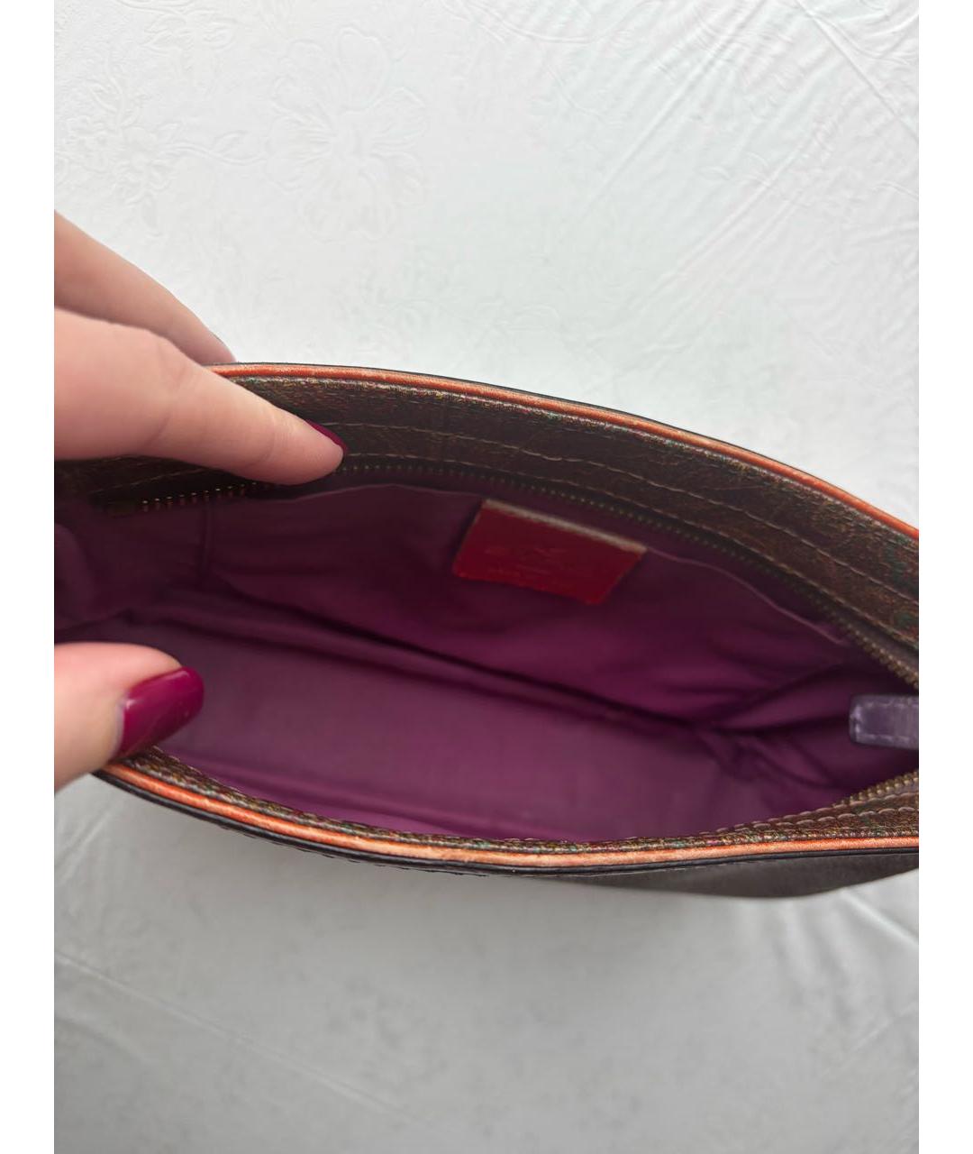 ETRO Мульти жаккардовая сумка с короткими ручками, фото 4