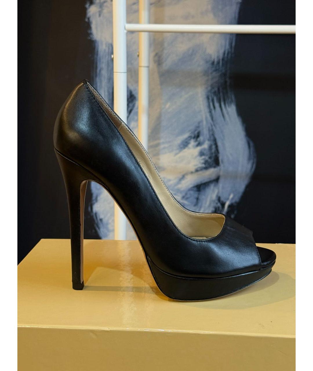 PRADA Черные кожаные туфли, фото 9