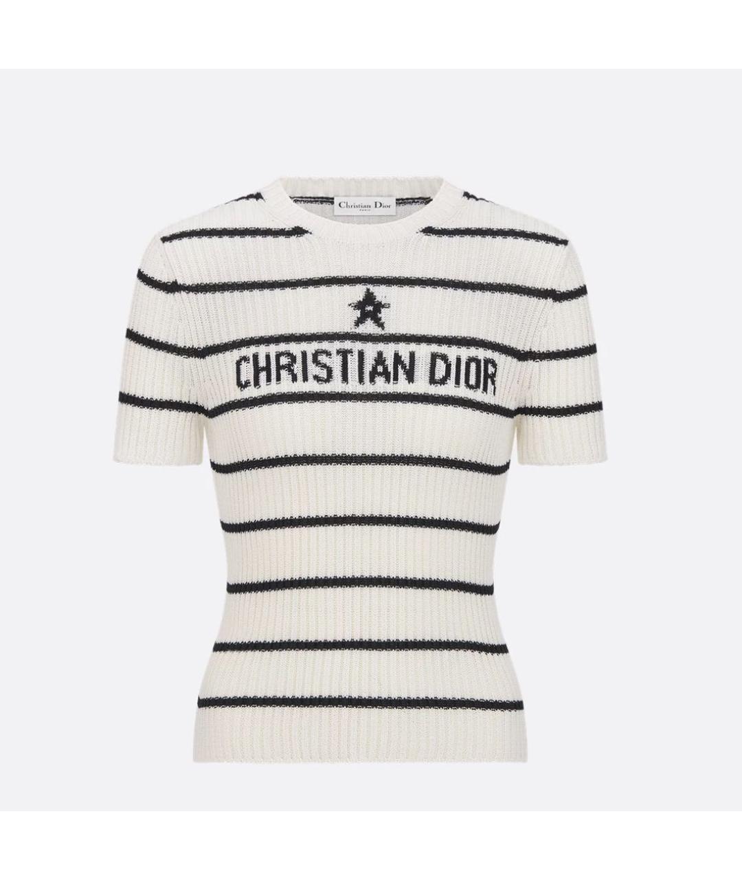 CHRISTIAN DIOR Белый джемпер / свитер, фото 4