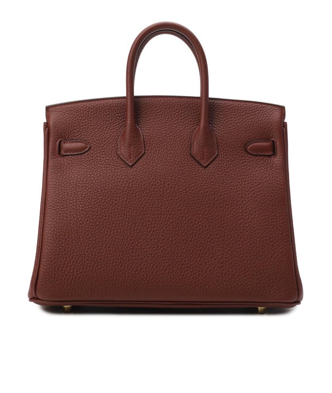 HERMES Красная кожаная сумка с короткими ручками, фото 2
