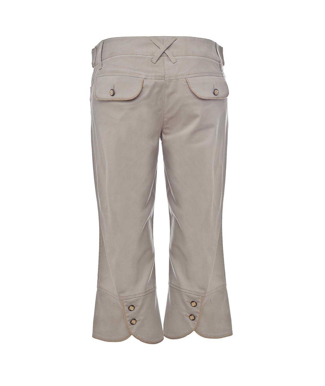 DOLCE&GABBANA Бежевые хлопко-эластановые капри, фото 2