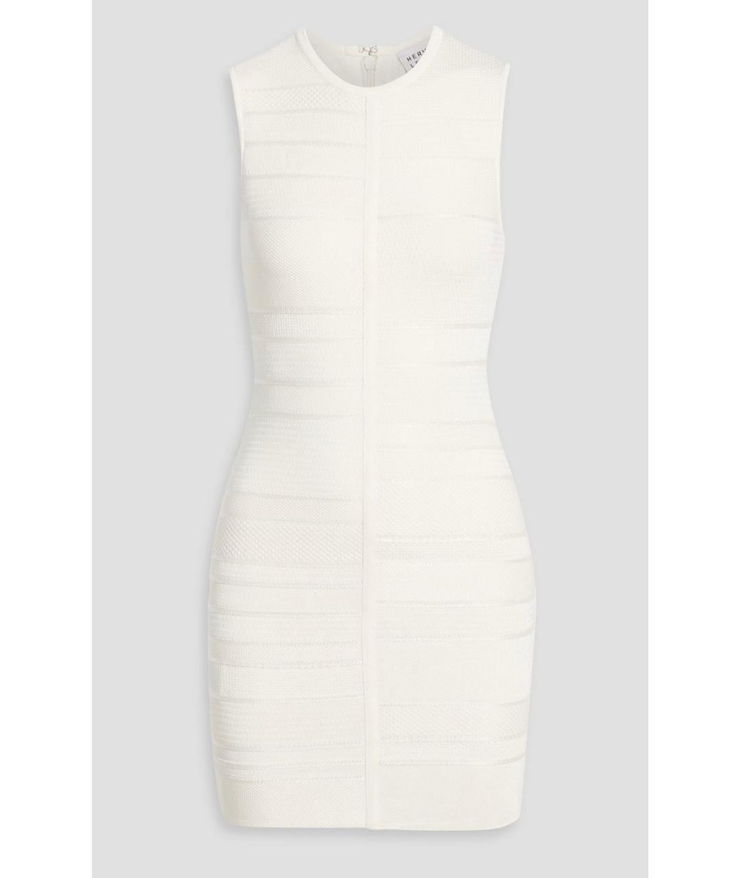 HERVE LEGER Белое коктейльное платье, фото 4