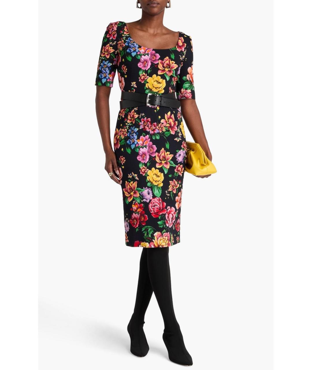 DOLCE&GABBANA Мульти коктейльное платье, фото 2