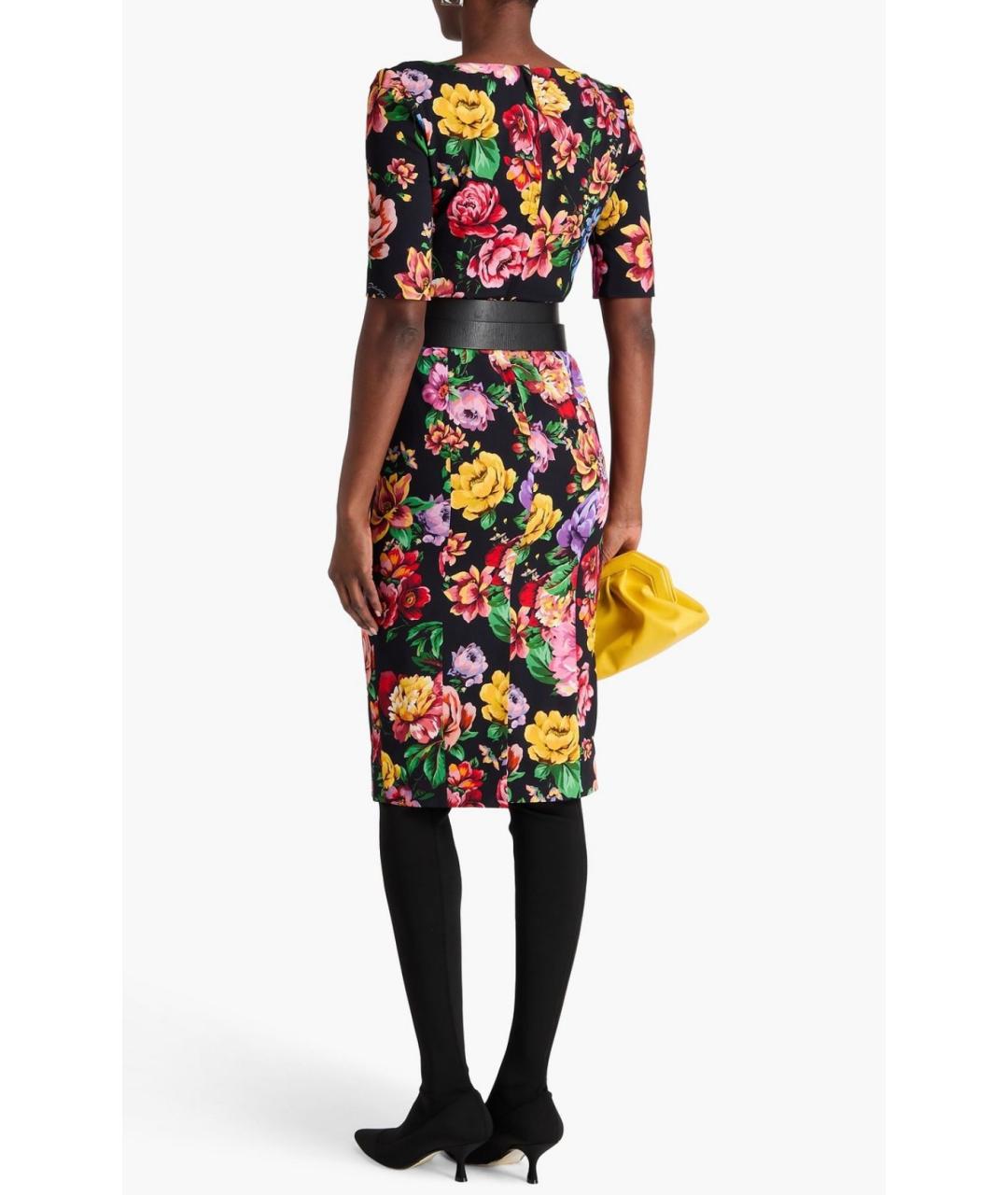 DOLCE&GABBANA Мульти коктейльное платье, фото 3
