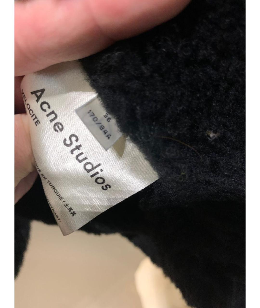 ACNE STUDIOS Черная кожаная дубленка, фото 5
