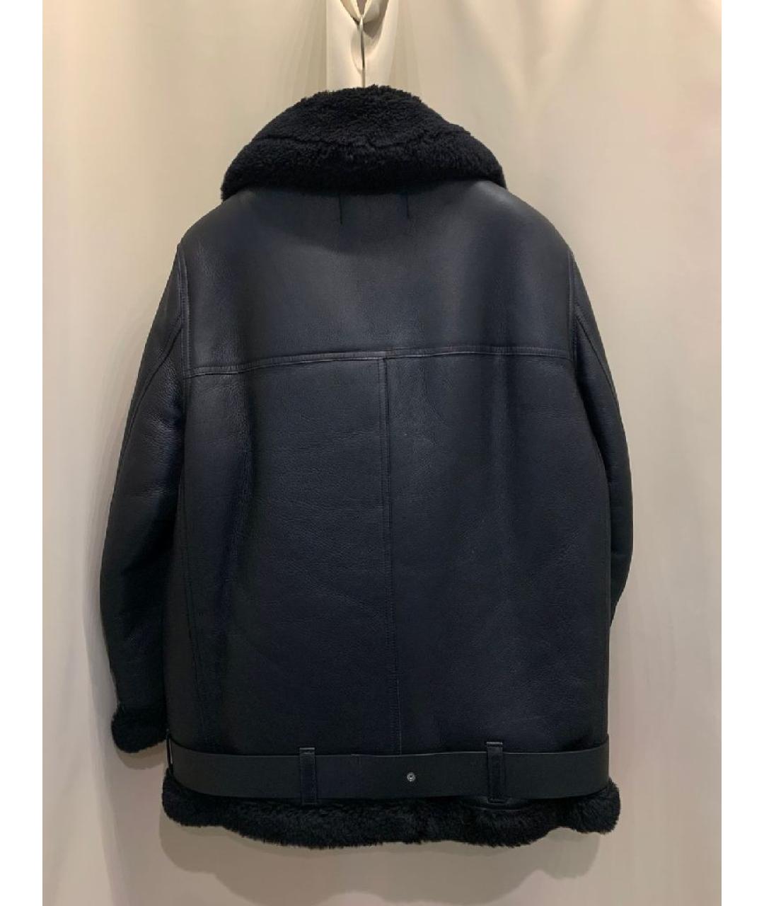 ACNE STUDIOS Черная кожаная дубленка, фото 2