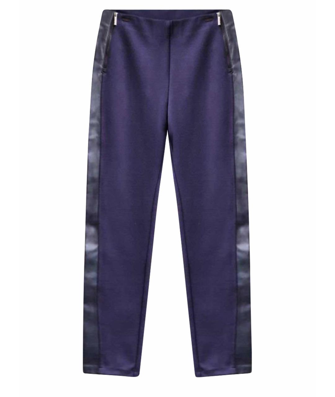 ARMANI EXCHANGE Темно-синие вискозные брюки узкие, фото 1