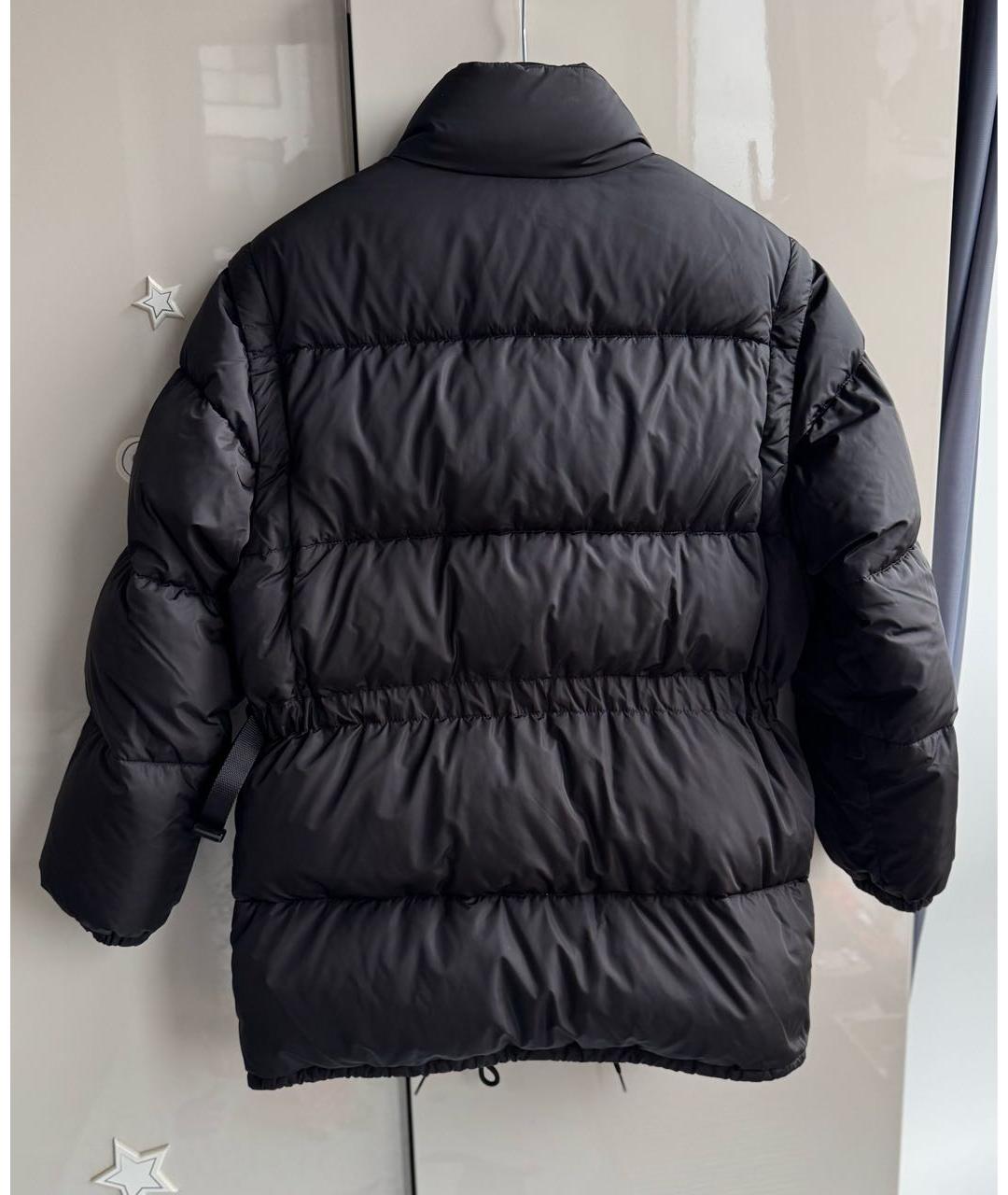 PRADA Черный полиамидовый пуховик, фото 5