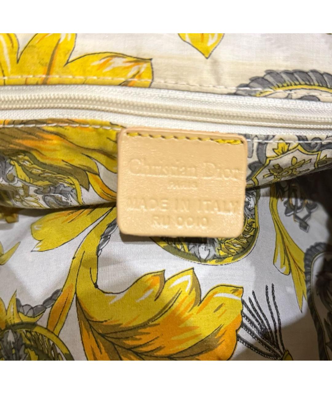 CHRISTIAN DIOR Черная деним сумка с короткими ручками, фото 4