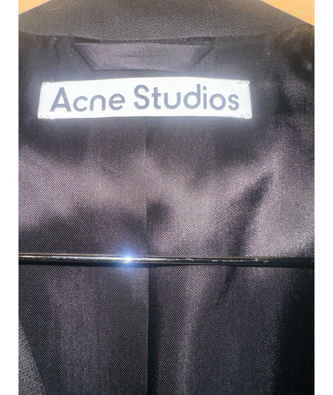 ACNE STUDIOS Черный шерстяной жакет/пиджак, фото 6