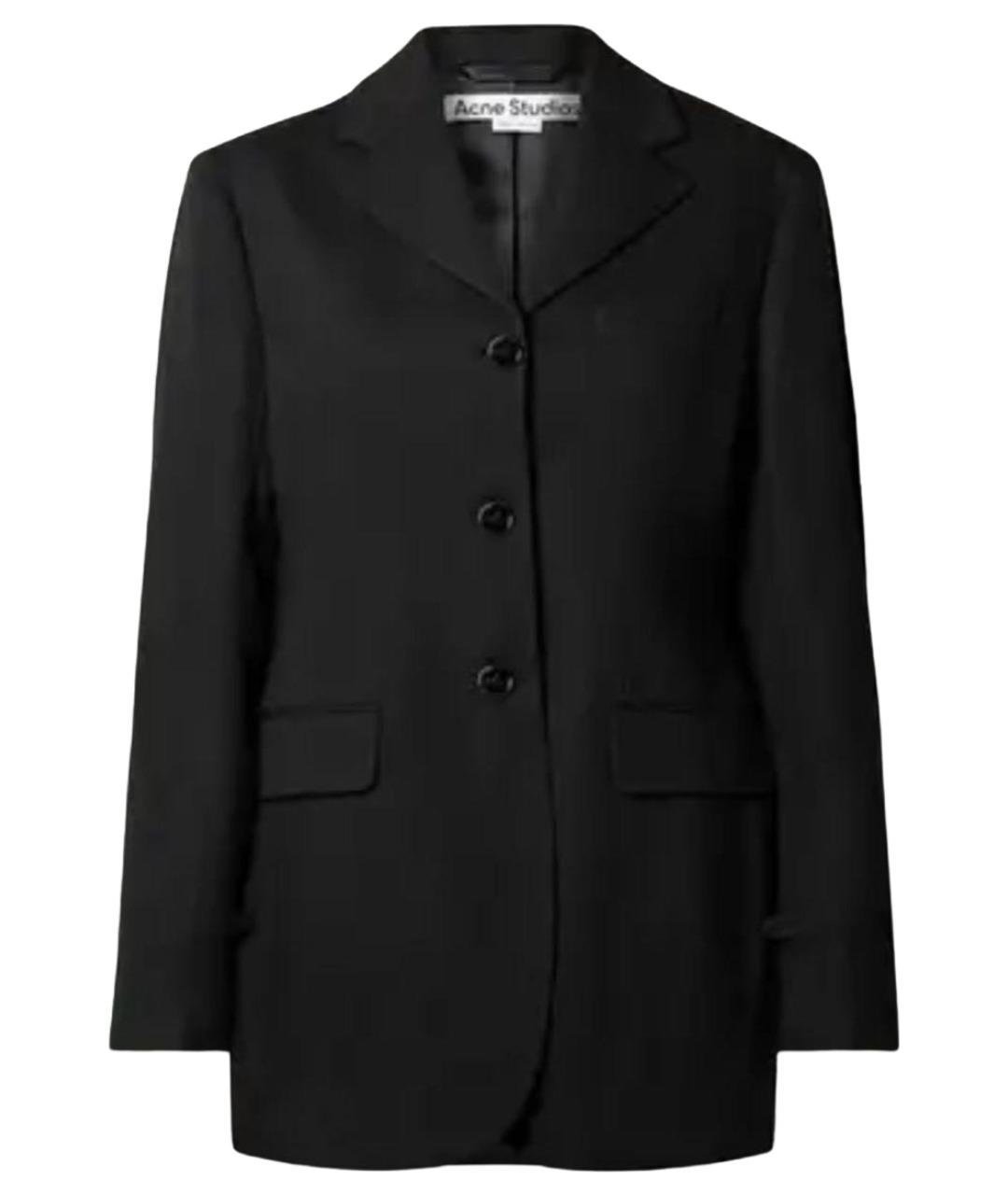 ACNE STUDIOS Черный шерстяной жакет/пиджак, фото 1
