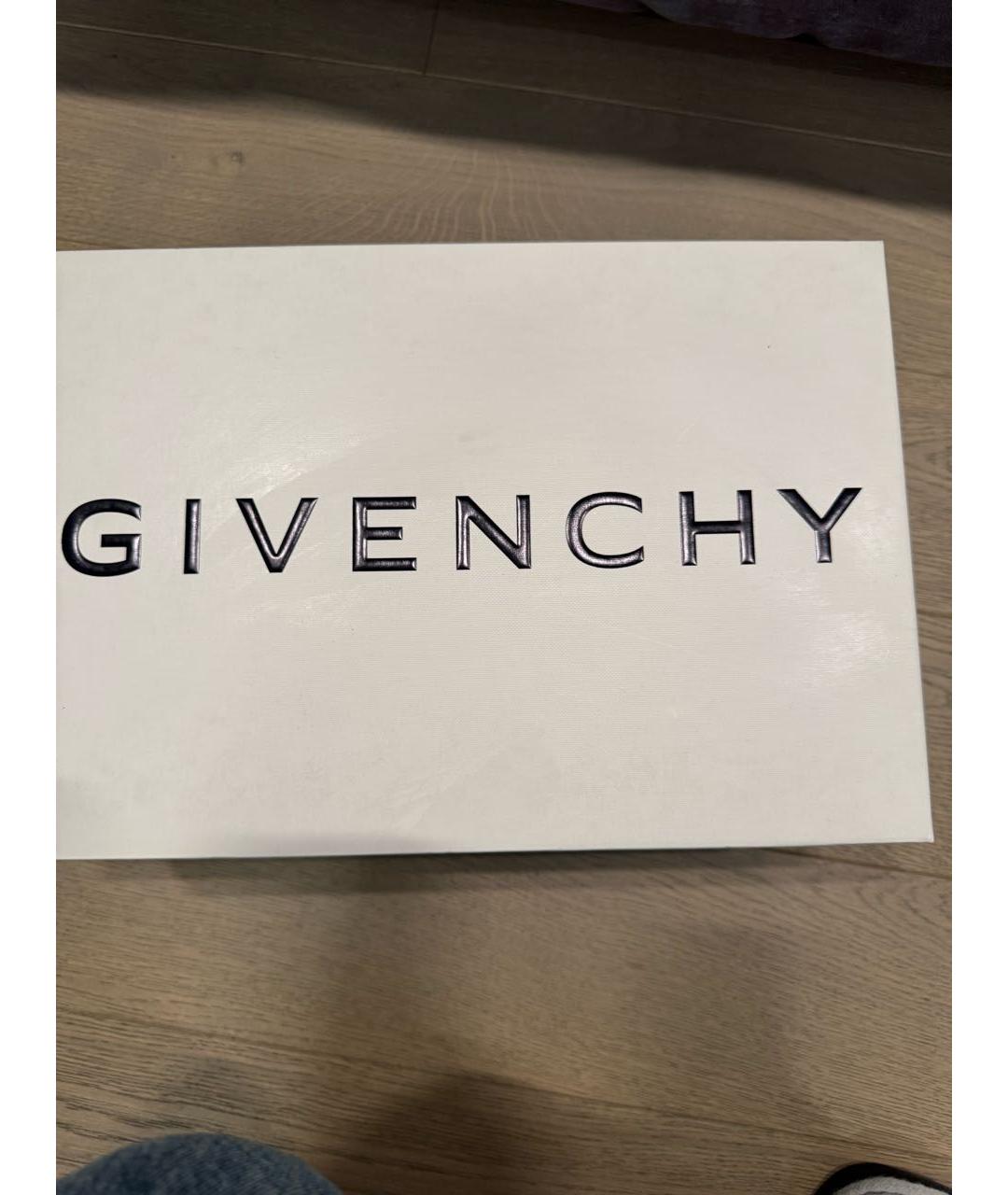 GIVENCHY Белые кожаные низкие кроссовки / кеды, фото 6