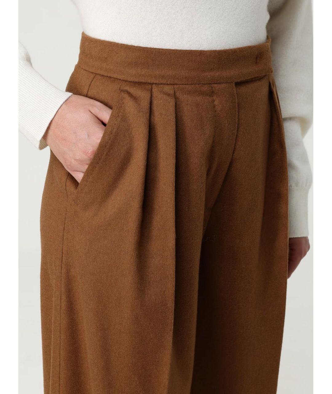 MAX MARA Шерстяные брюки широкие, фото 4