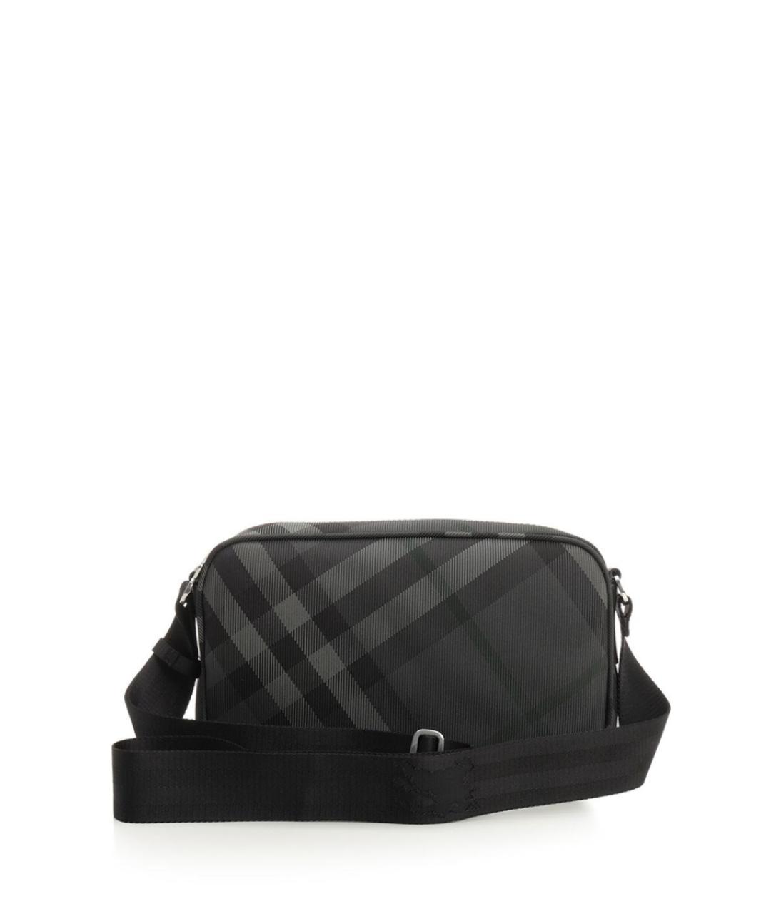 BURBERRY Серая синтетическая сумка на плечо, фото 2