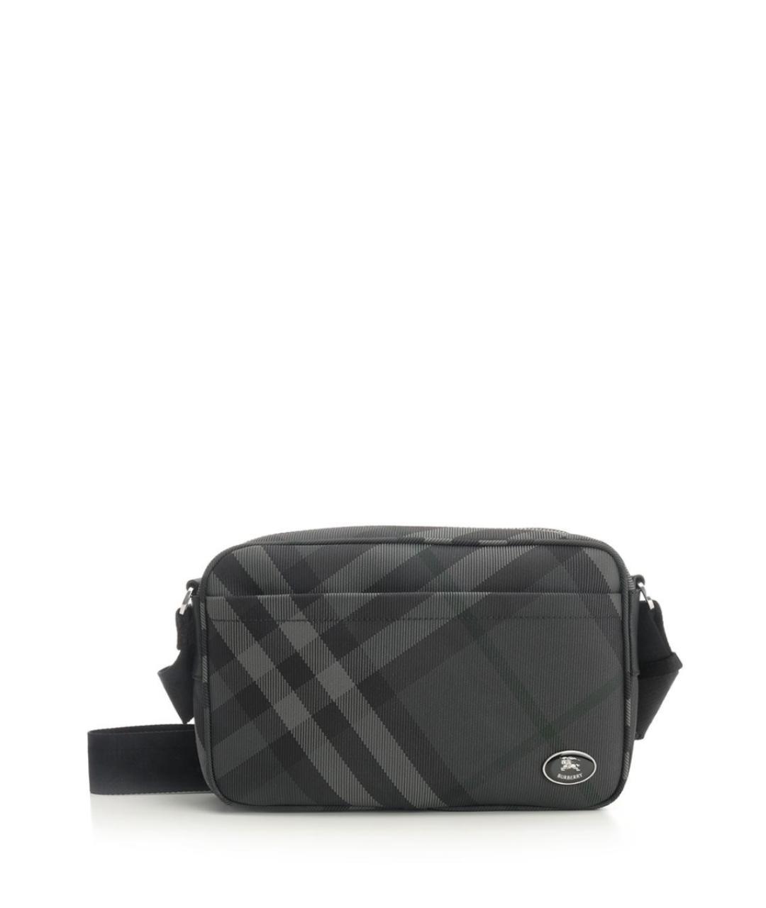 BURBERRY Серая синтетическая сумка на плечо, фото 1