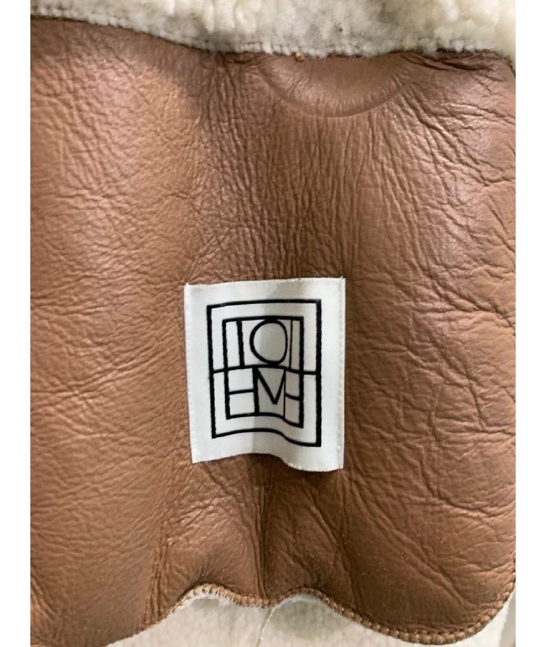 TOTEME Коричневая кожаная дубленка, фото 4