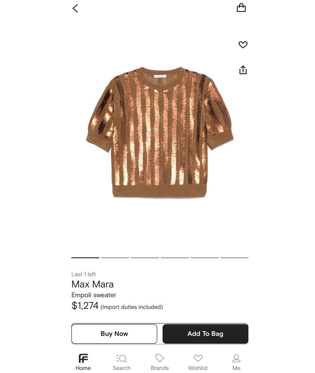 MAX MARA Коричневый джемпер / свитер, фото 2