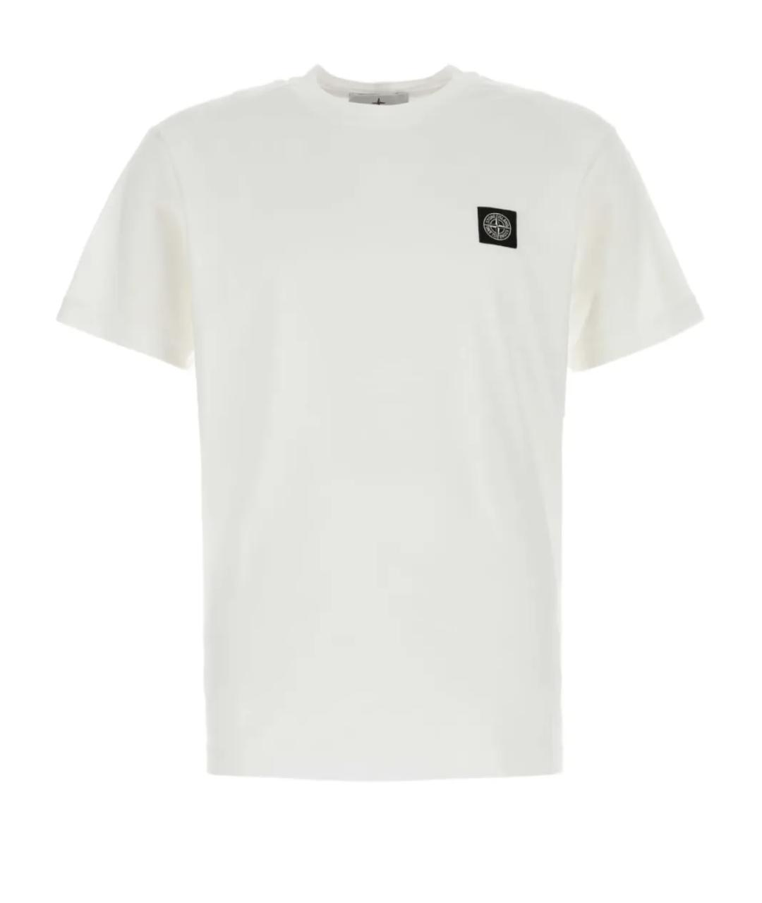 STONE ISLAND Белая футболка, фото 1