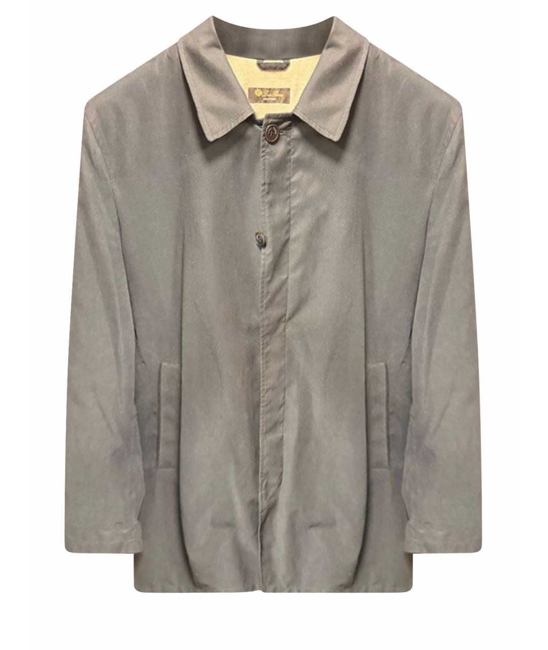 LORO PIANA Темно-синяя полиэстеровая куртка, фото 1
