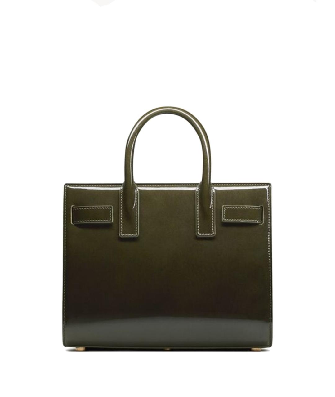 SAINT LAURENT Зеленая сумка тоут, фото 3
