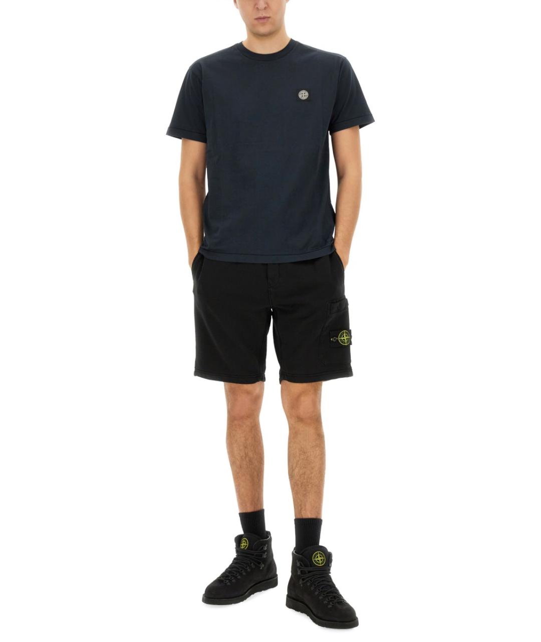 STONE ISLAND Синяя футболка, фото 3