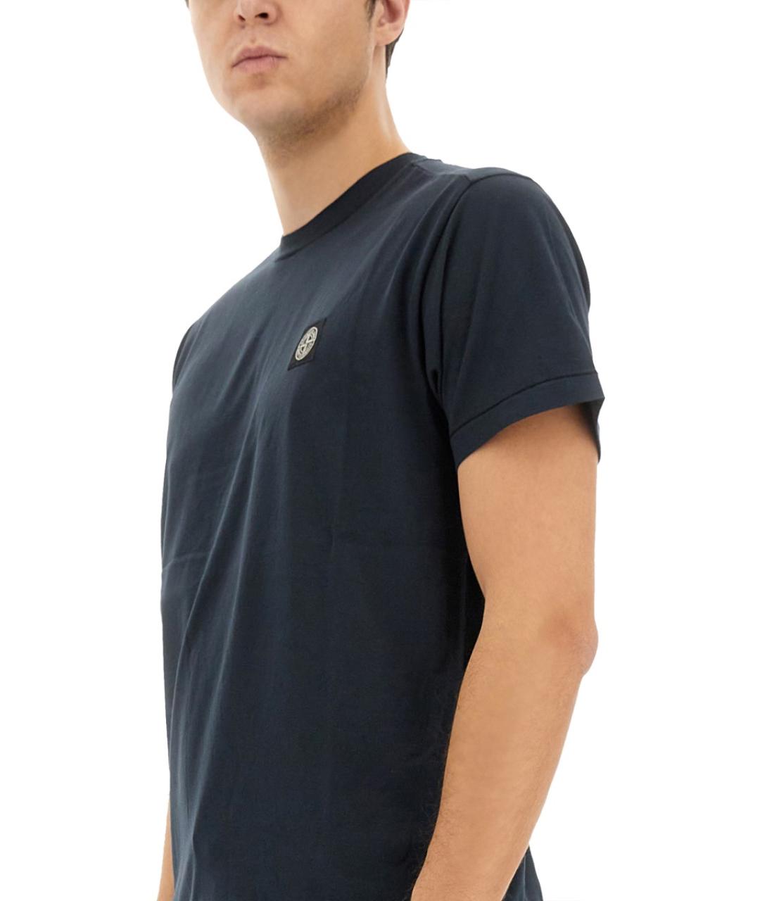 STONE ISLAND Синяя футболка, фото 5