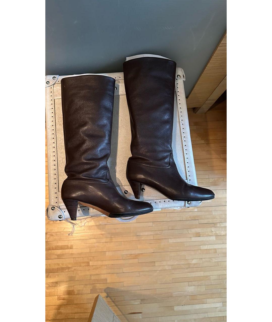 BALLY Коричневые кожаные сапоги, фото 9