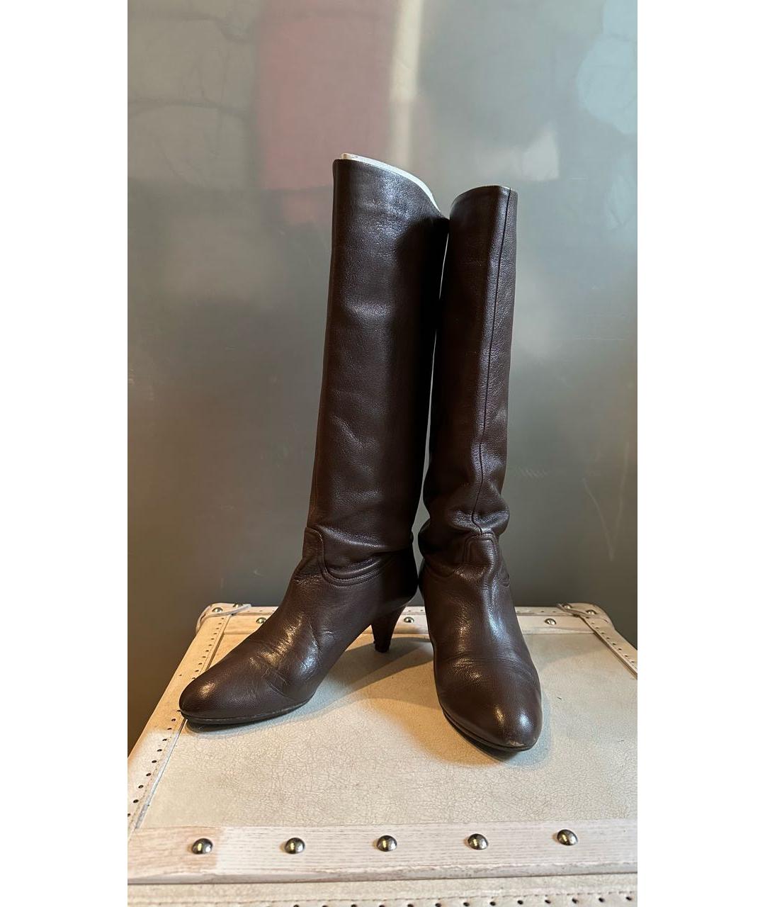 BALLY Коричневые кожаные сапоги, фото 2
