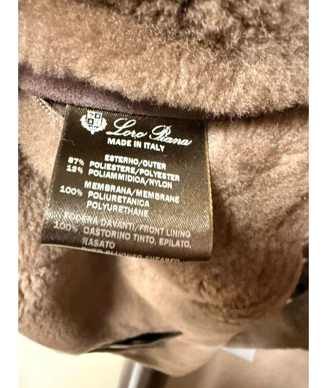 LORO PIANA Темно-синее полиамидовое пальто, фото 2