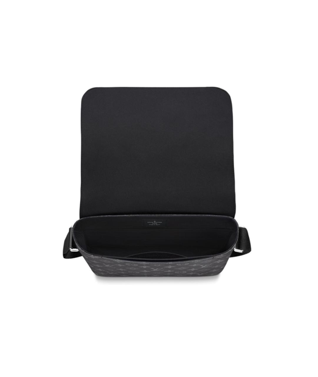 LOUIS VUITTON Серая кожаная сумка на плечо, фото 4