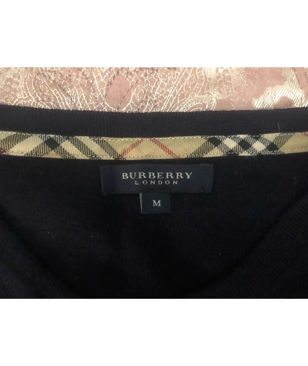BURBERRY Темно-синий шерстяной джемпер / свитер, фото 6