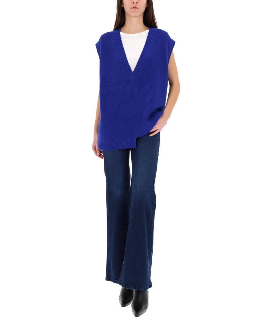 LOIS Темно-синие хлопковые прямые джинсы, фото 4