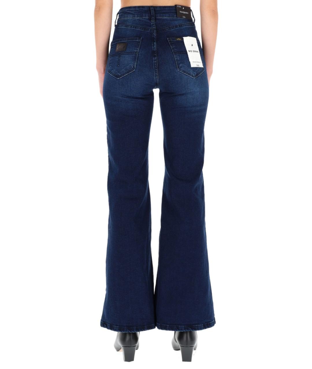 LOIS Темно-синие хлопковые прямые джинсы, фото 3