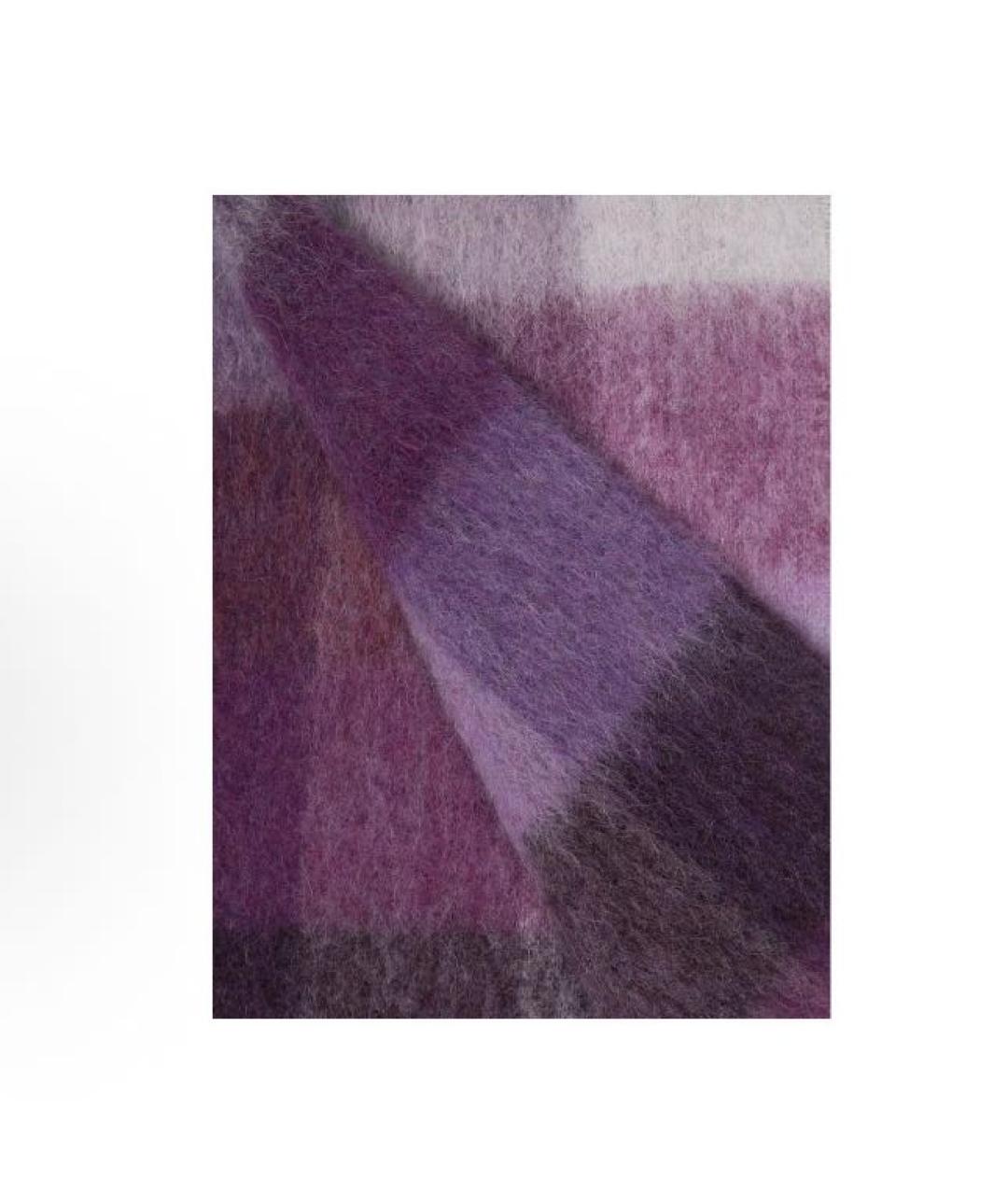 ACNE STUDIOS Фиолетовый шерстяной шарф, фото 4